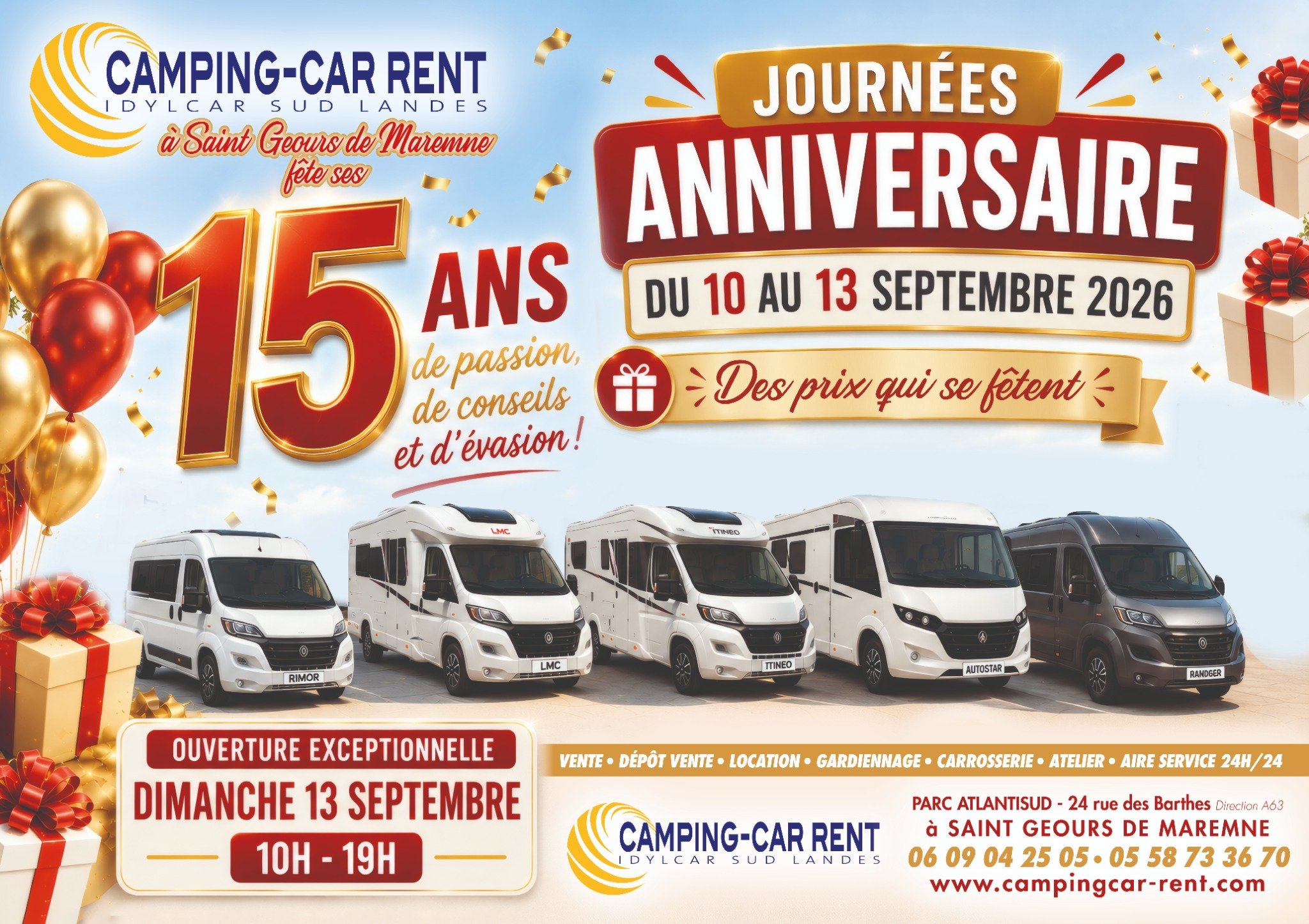 Venez fêter nos 15 ans avec nous !